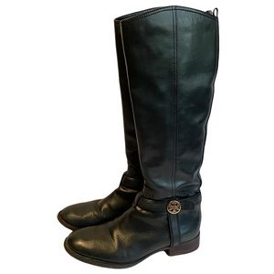 Tory Burch Bristol leather riding boot black 8.5